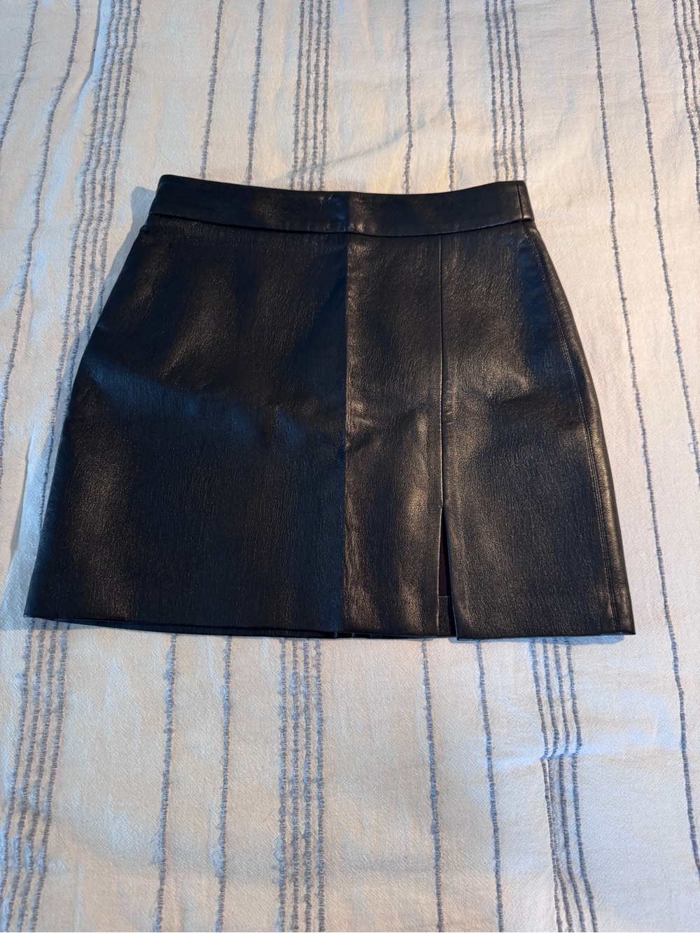 Wilfred faux leather mini skirt